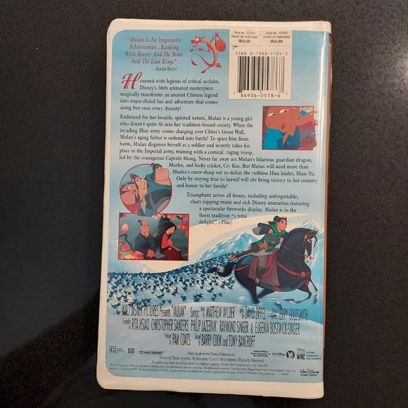 Disney's masterpiece MULAN VHS - Picture 3 of 4